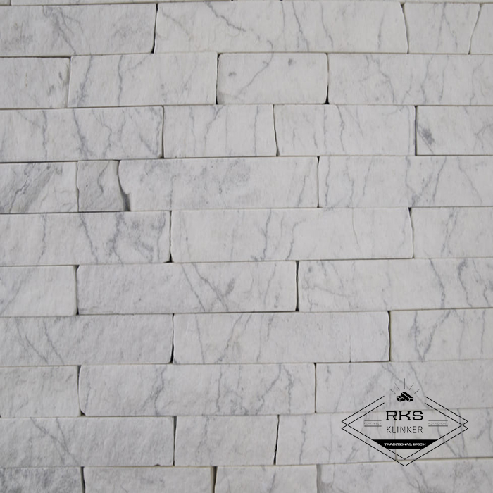 Фасадный камень Полоса - Мрамор Bianco Carrara в Саратове